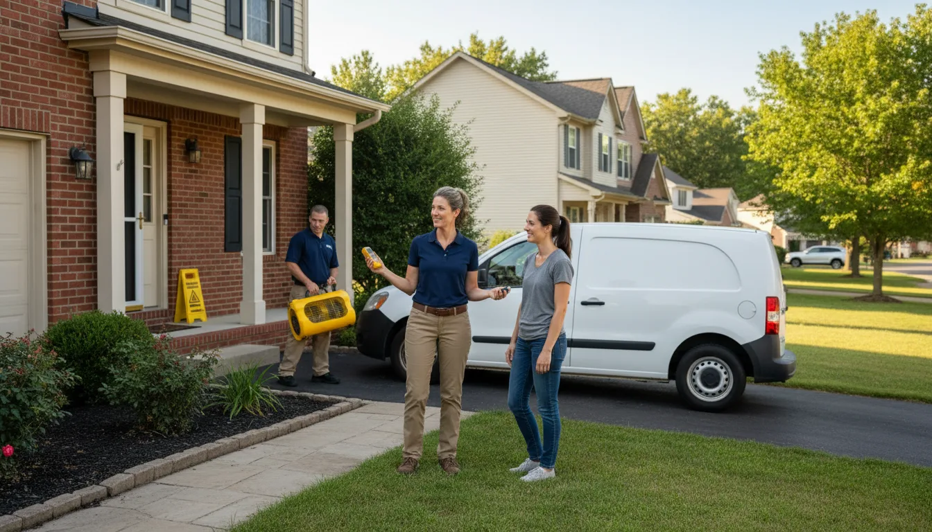 Residential water damage restoration in Robertsdale, PA